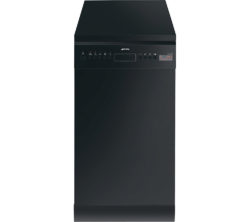 SMEG  D4B-1 Slimline Dishwasher - Black